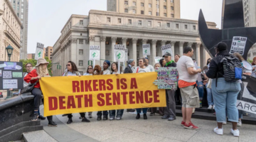 Rikers protest