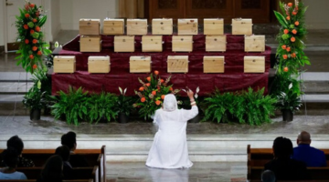 Funeral for skulls brought back to Louisiana