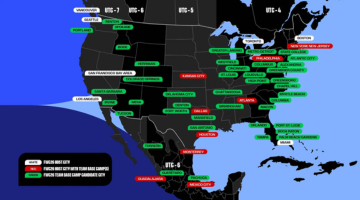 Map of soccer games