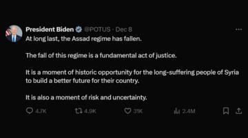 Biden's tweet about Syria 