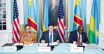 Peace treaty signing